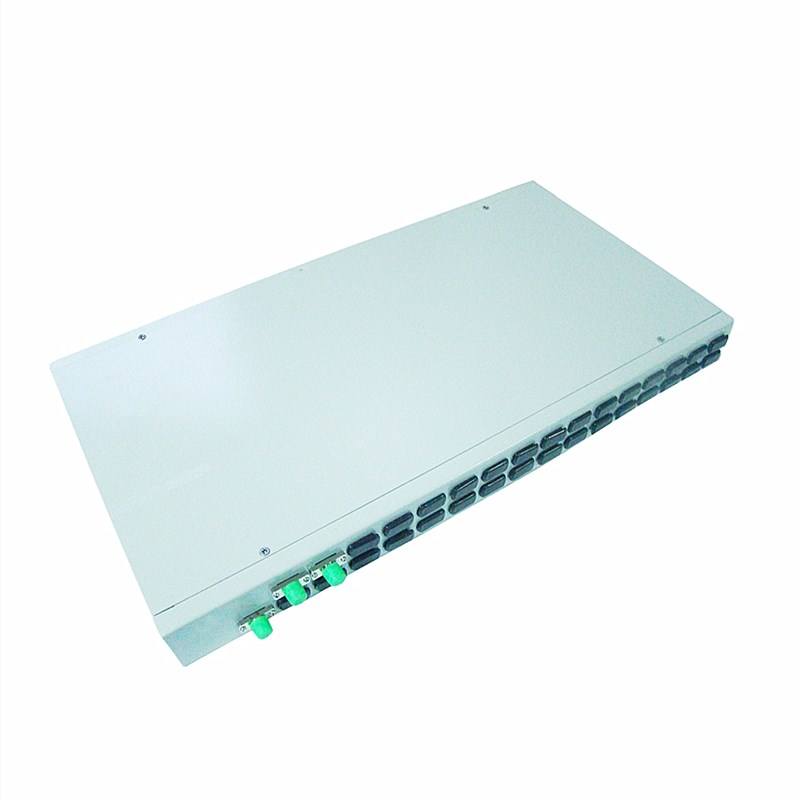 U Rack Mounted X X X Fiber Plc Splitter Fc Apc Optical