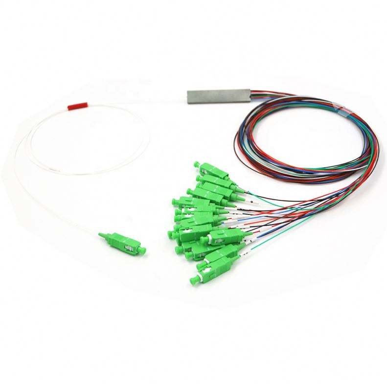 Fiber Optic 1X16 Mini SC FTTH PLC Splitter customized connector ...