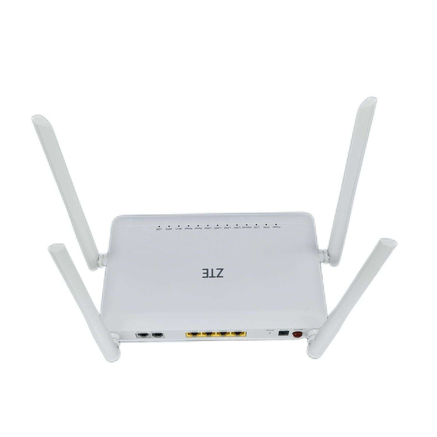 Hot Selling ZTE F6600P AX3000 dual band Wifi6 GPON ONU 4GE 2POTS 1USB ...