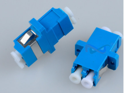 LC UPC Adapter High Quality Duplex with Flange