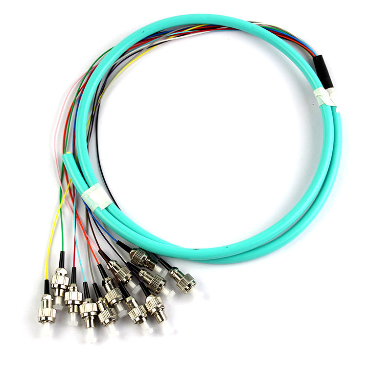 Multi-mode Customized OM3 SC/UPC 12 color fiber optic pigtail - Quality ...