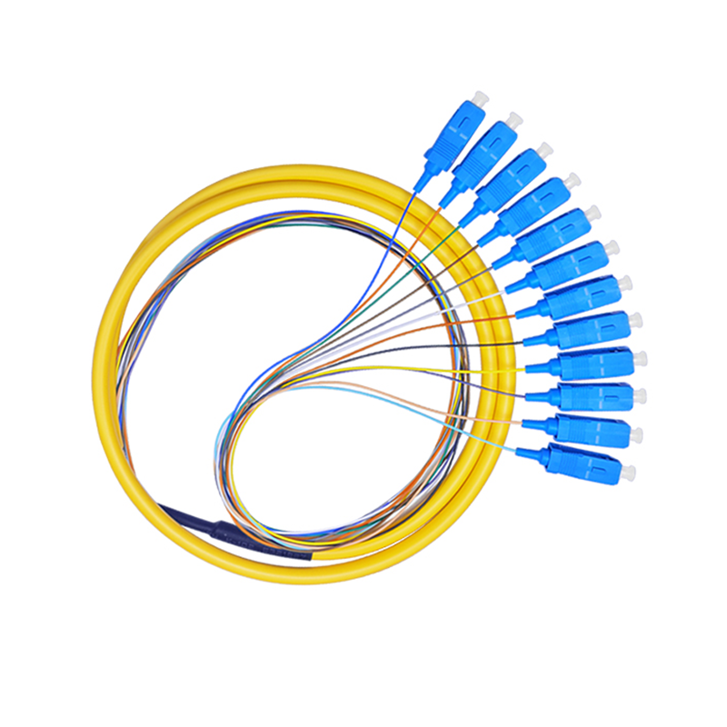 SM Fiber Optic mini-breakout Pigtails Connector SC UPC 12 Cores Multi ...