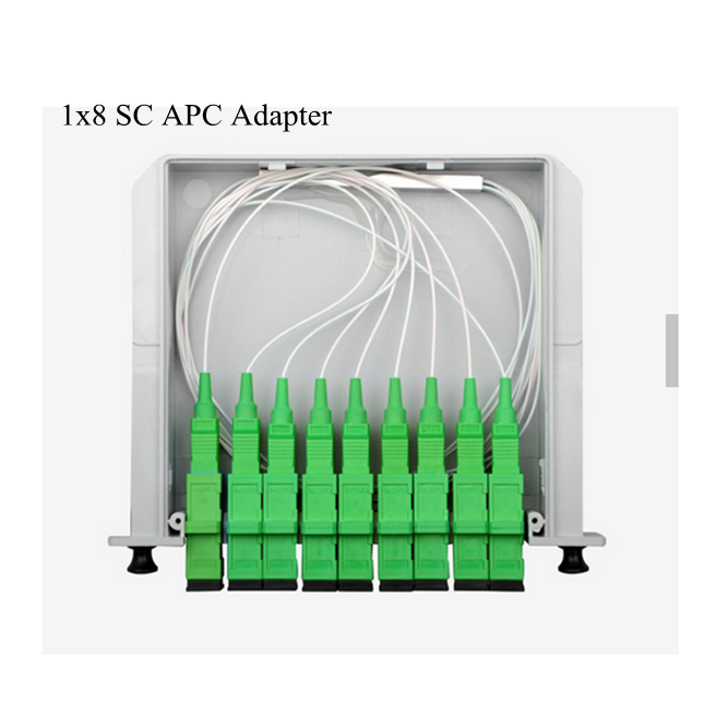 1X8 SC APC SC UPC Grey Color ABS Material Fiber Optic Plug-in type ...