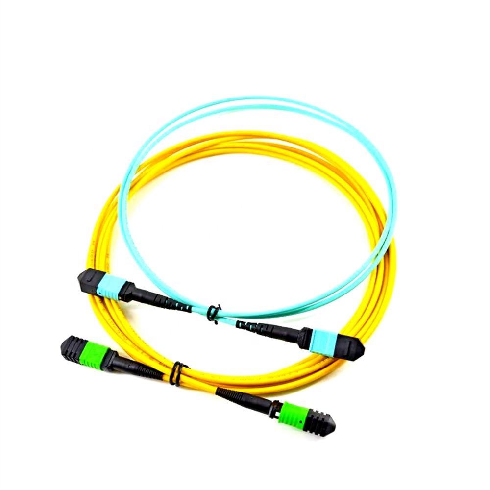 Multi mode optic MPO connector fiber patch cord