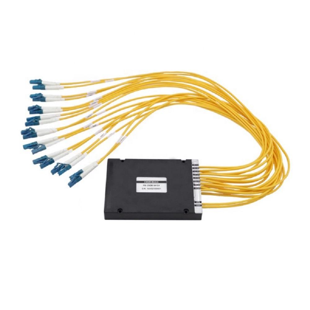 Ftth Fttx Network Fiber Optic Dense Wavelength Division Multiplexer 8 Channel ABS Box Wdm Mux