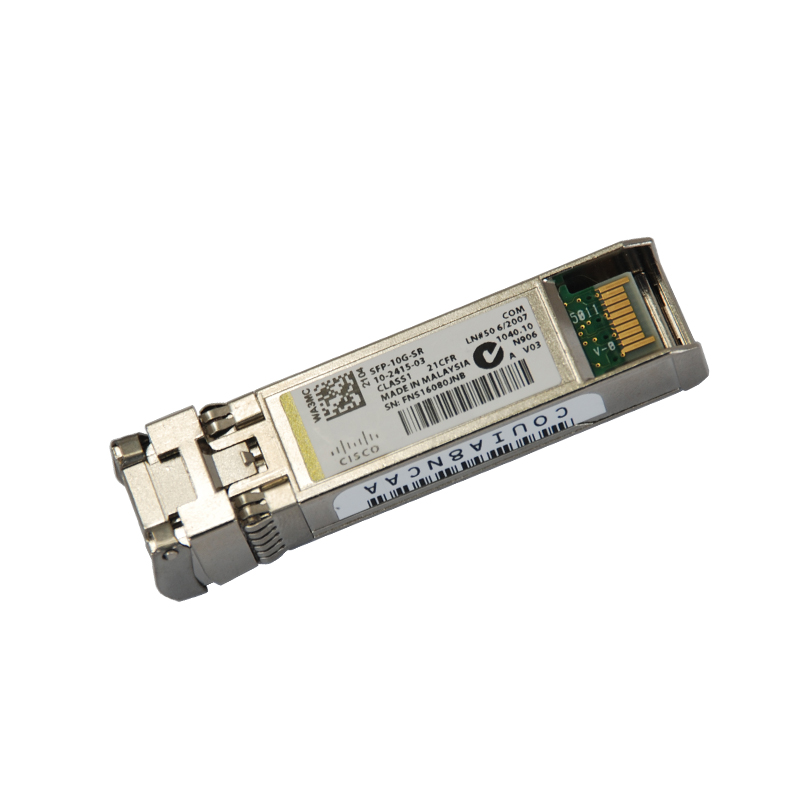 The Cisco SFP-10G-SR is a high-performance, short-range (SR) transceiver module designed to deliver 10 Gigabit Ethernet (10GbE) connectivity for a wide range of networking applications. Engineered for flexibility and performance, this Cisco SFP+ (Small Form-factor Pluggable Plus)